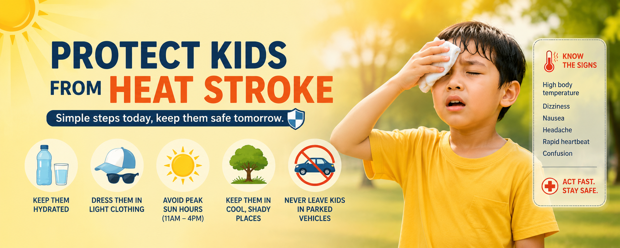 Protect Kids from Heat Stroke